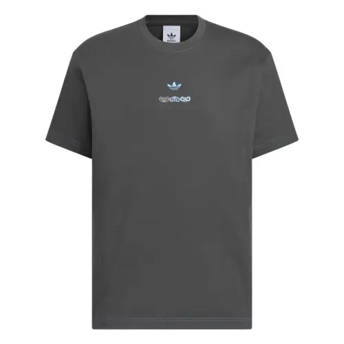 Adidas Originals SHORT SLEEVE T SHIRT T Shirt Men's Solid Gray