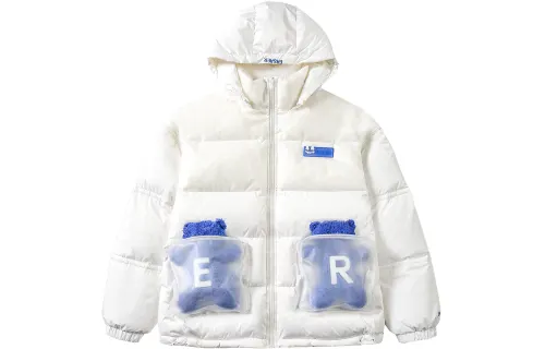 ER Down Jackets Unisex Detachable Hood Thickened Other