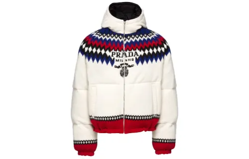 PRADA FW25 Down Jacket Men's White