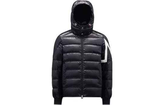 Moncler FW22 Rib Bone Down Jacket Unisex Black