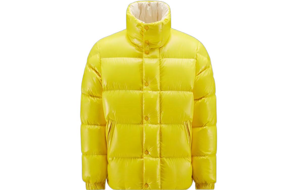 Пуховик Moncler FW22 Dervox Logo (желтый)