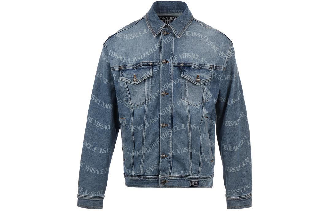 Мужская куртка Versace Jeans Couture Denim Jacket (синяя)