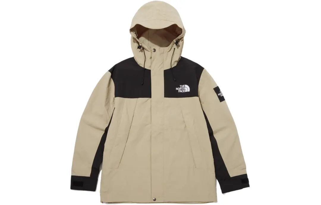 THE NORTH FACE Windbreaker Jackets Unisex Black Khaki Unisex Korea Version