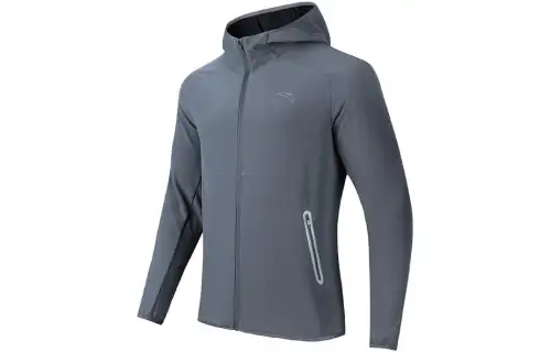 Anta Running Collection Jacket Men's Road Trace Gray