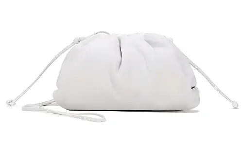 Bottega Veneta Leather Shoulder Bag Women's White