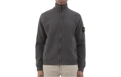 STONE ISLAND Jackets Men's Dark Gray Stand Collar Moderate Other