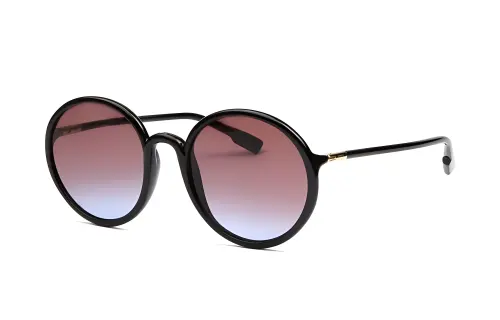 DIOR Acetate Round Sunglasses Women's Black