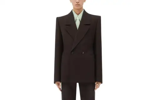 Bottega Veneta SS24 Business Suit Coat Men's Black