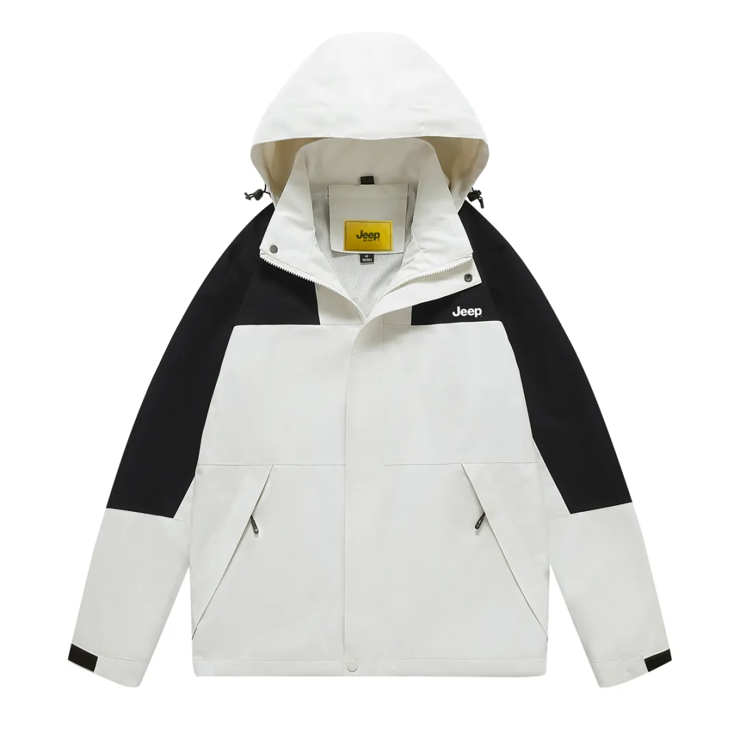 Jeep Outdoor Luxury Collection Waterproof And Windproof To Keep Warm Windbreaker Jacket Unisex