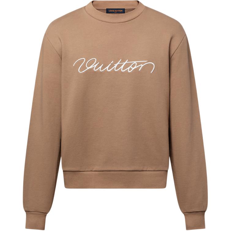 Мужской свитшот Louis Vuitton SS25 (коричневый)