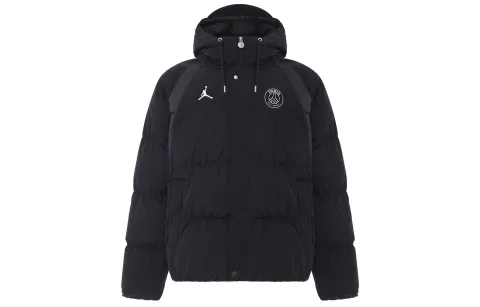 Jordan X Paris Saint-Germain Puffer Jacket Black