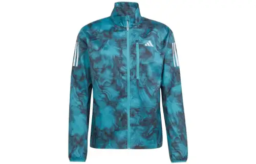 Adidas Originals Jackets Men's Blue Stand Collar Moderate Other