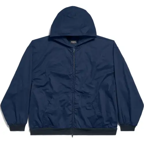 Balenciaga Zip-Up Hooded Jacket