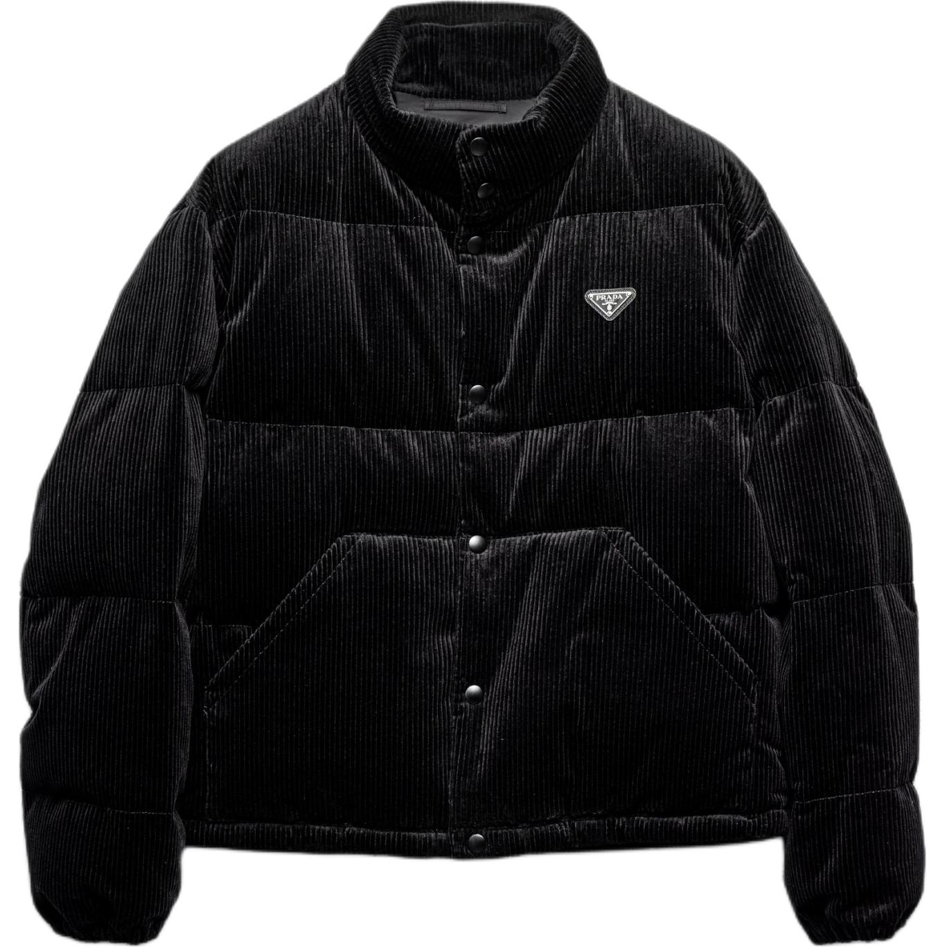 Мужская куртка Prada вельветовая (черная)