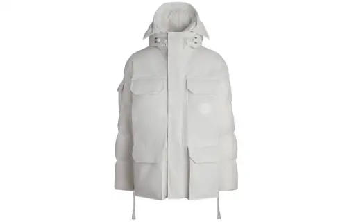 Canada Goose Expedition Collection Down Jacket Parka Coat Loose Fit Unisex White