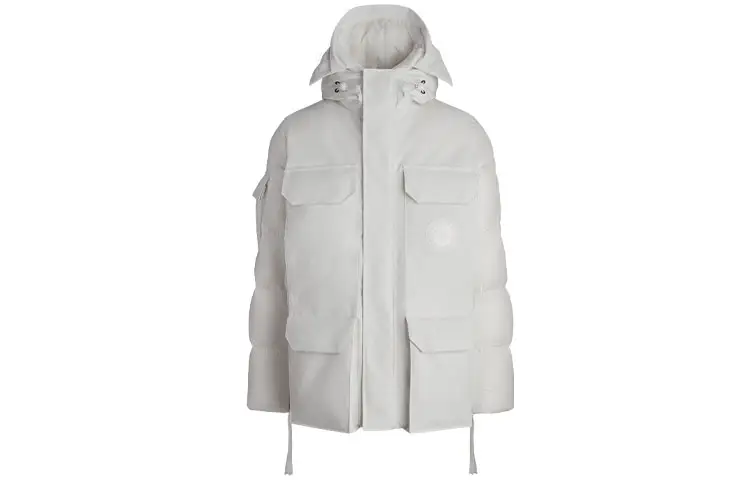 Canada Goose Expedition Collection Down Jacket Parka Coat Loose Fit Unisex White