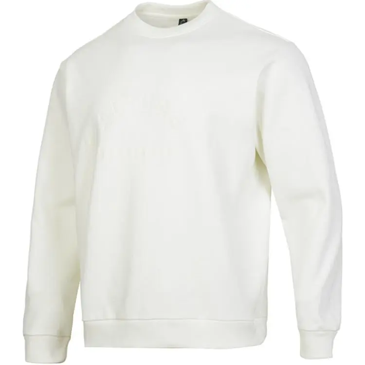 Adidas Sweatshirts Men's White Crew Neck Moderate