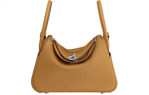 HERMES Lindy Swift Calfskin Handbag 26 Women's Sesame & Lime