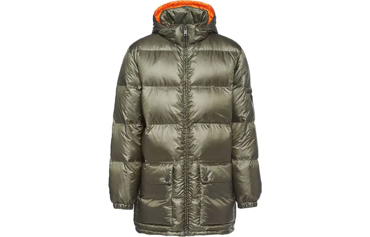 Prada 2000s logo-plaque down jacket