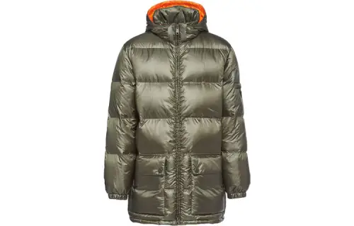 Prada 2000s logo-plaque down jacket