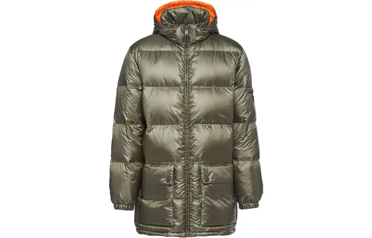Prada 2000s logo-plaque down jacket