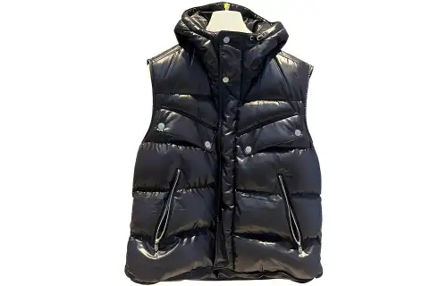HERMES FW22 Sleeveless Down Jacket Men's Black