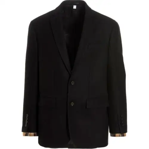 Burberry Single Breasted Tailored Blazer