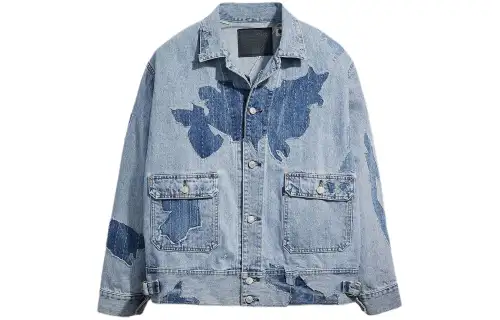 Levi’s SS24 Japanese limited series TYPE2 retro loose cut long-sleeved denim jacket men’s light blue