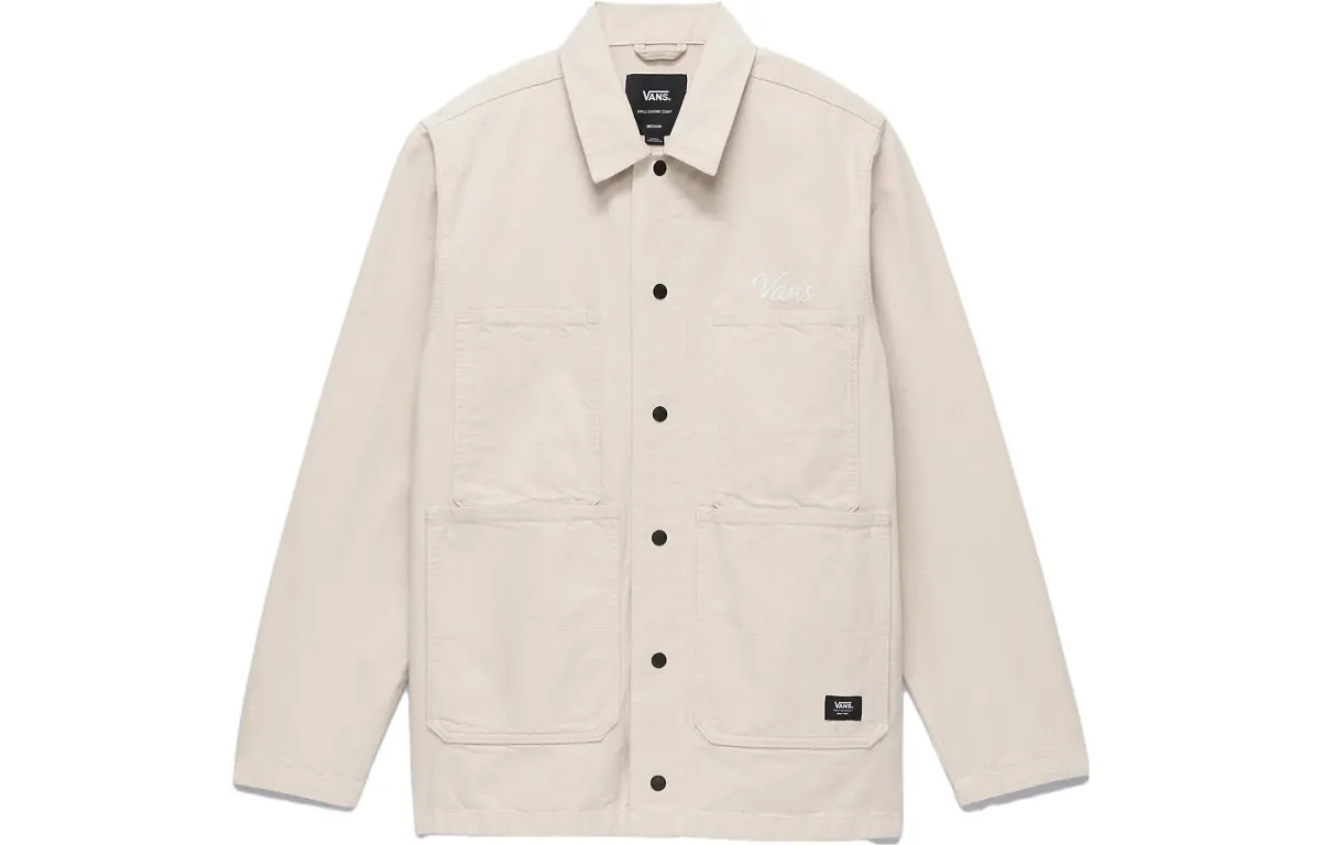 Vans Hickory Stripe Drill Chore Jacket Men's Ecru