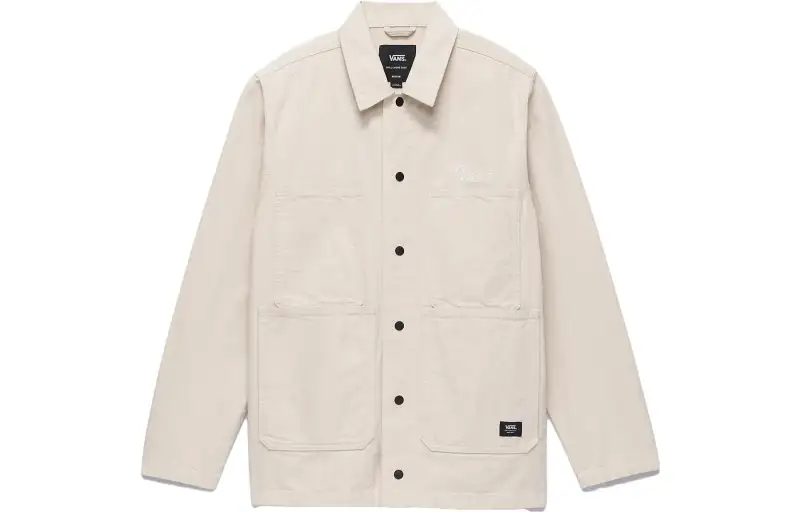 Vans Hickory Stripe Drill Chore Jacket Men's Ecru