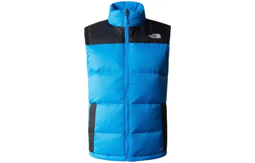 THE NORTH FACE Down Vests Men's Blue Stand Collar Thickened And Fleece Lined Other
