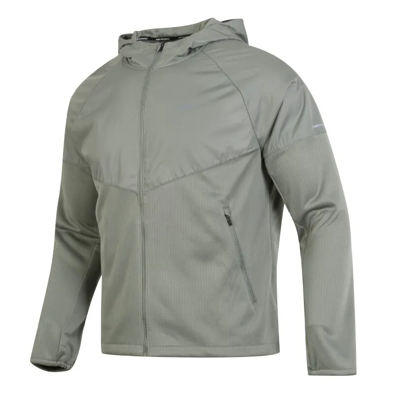 Nike Jackets Men's Gray Hooded (Non-detachable) Moderate Other
