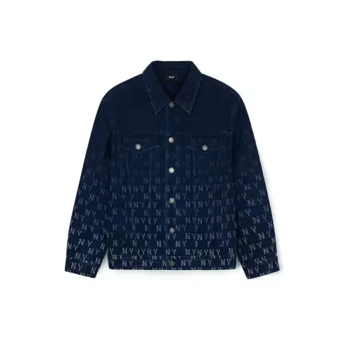 MLB Design comfortable denim long-sleeve, blue jacket for men and women