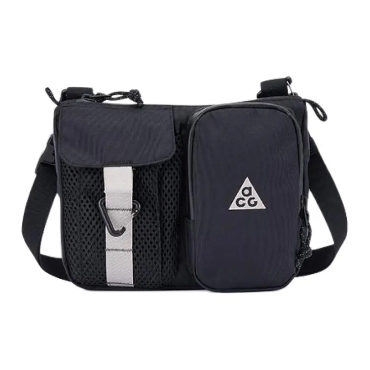 Nike Fabric Shoulder Bag, Crossbody Bag Unisex Black