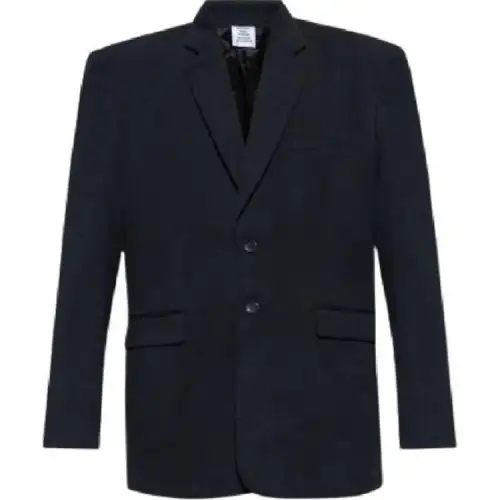 Vetements Jackets Men's Black V Neck Moderate Other