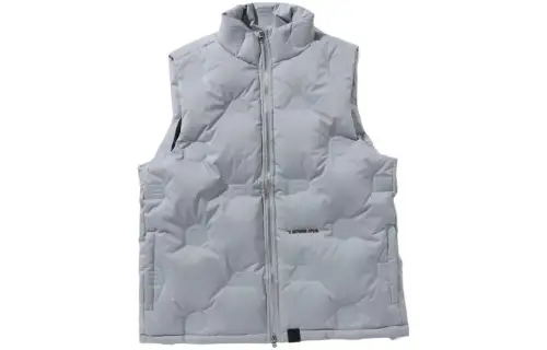 Bape Debossed Monogram Puffer Down Vest