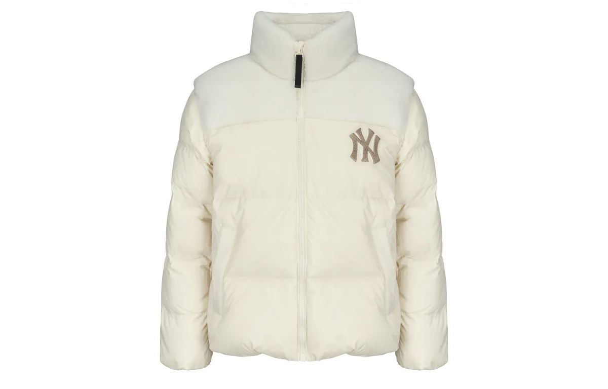 MLB Down Jacket Winter, Short Unisex Cream