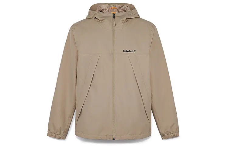 Timberland Outdoor Hiking Waterproof And Windproof Windbreaker Jacket Men's Taupe