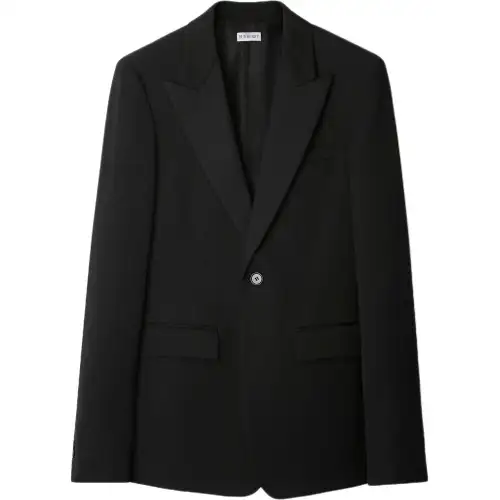Burberry FW24 Business Suit Coat Men's Black
