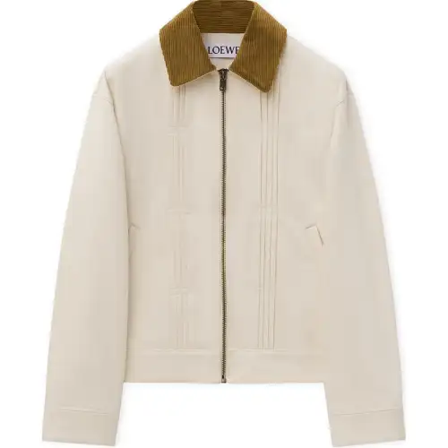 LOEWE FW24 Denim Jacket Men's Linen Original
