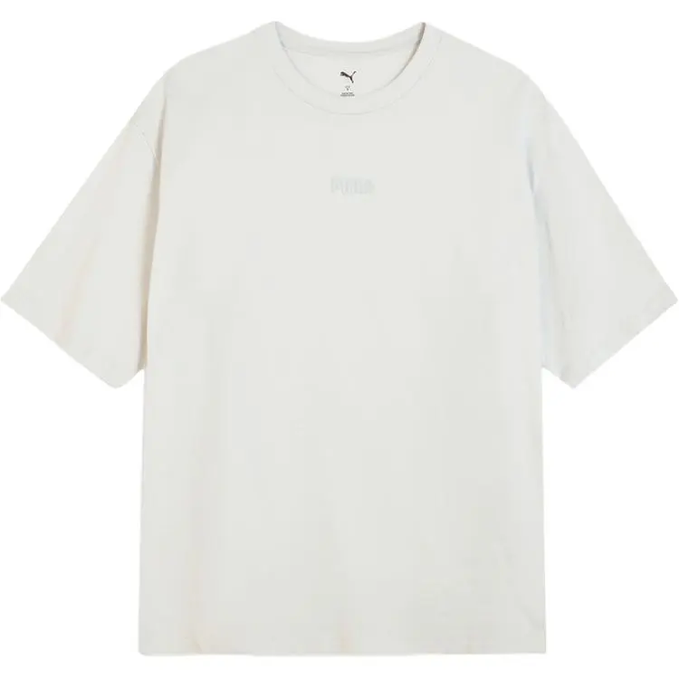 PUMA T-Shirts Men's White Crew Neck Moderate
