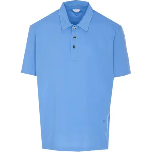 Bottega Veneta Logo Embroidered Short Sleeved Polo Shirt