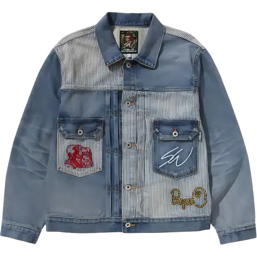 A BATHING APE X Sean Wotherspoon Embroidery Denim Jacket