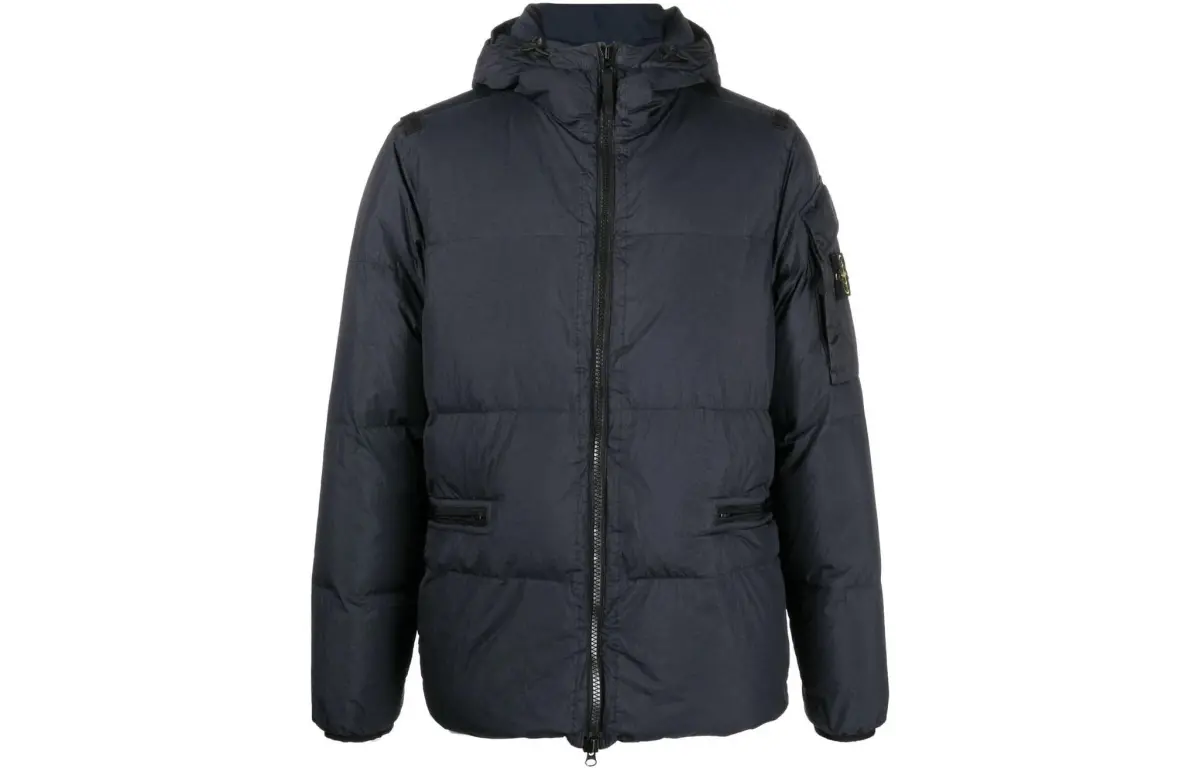STONE ISLAND Down Jacket Winter Unisex Marine Blue