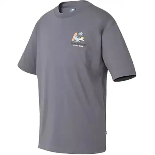 New Balance T Shirt Unisex Castle Gray