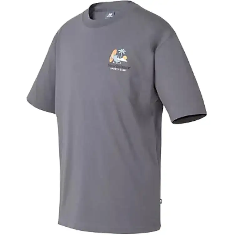New Balance T Shirt Unisex Castle Gray
