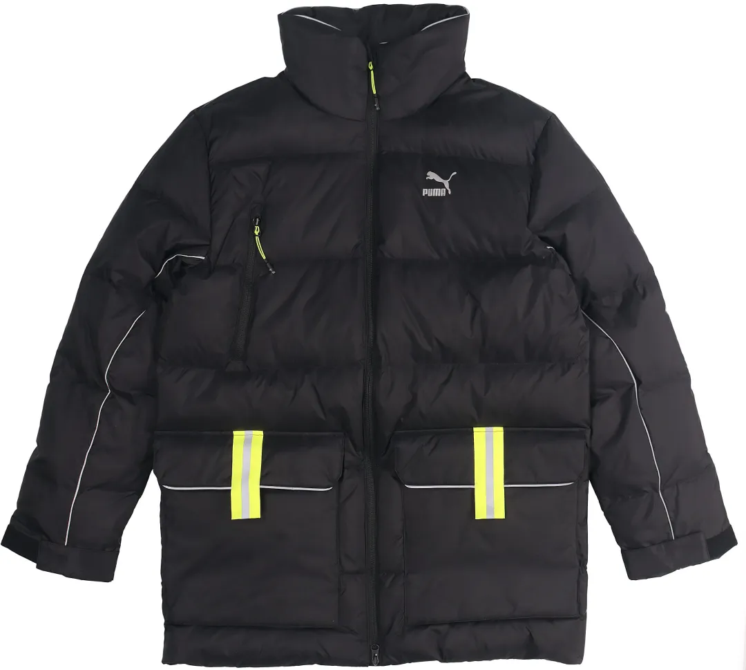 PUMA Down Jackets Men's Black Stand Collar Moderate Down Jacket