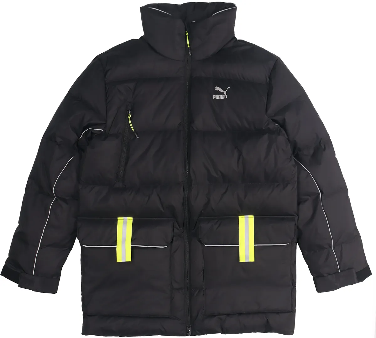 PUMA Down Jackets Men's Black Stand Collar Moderate Down Jacket