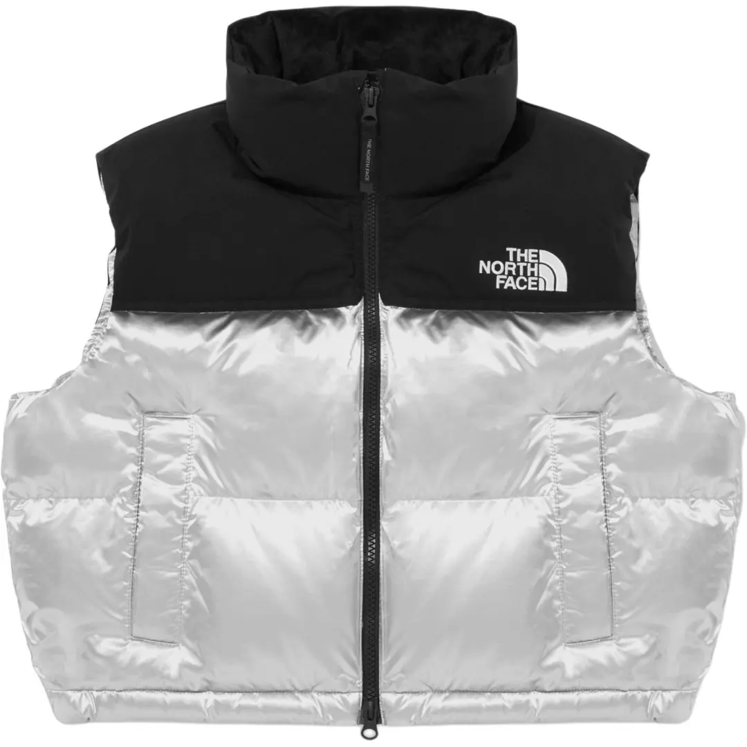 THE NORTH FACE Vest Unisex Silver White