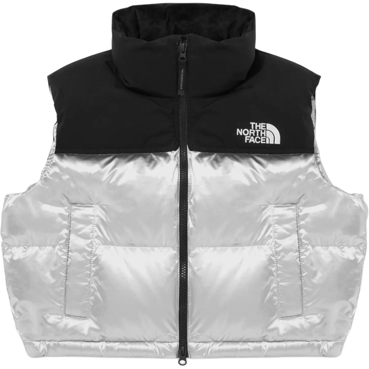 THE NORTH FACE Vest Unisex Silver White